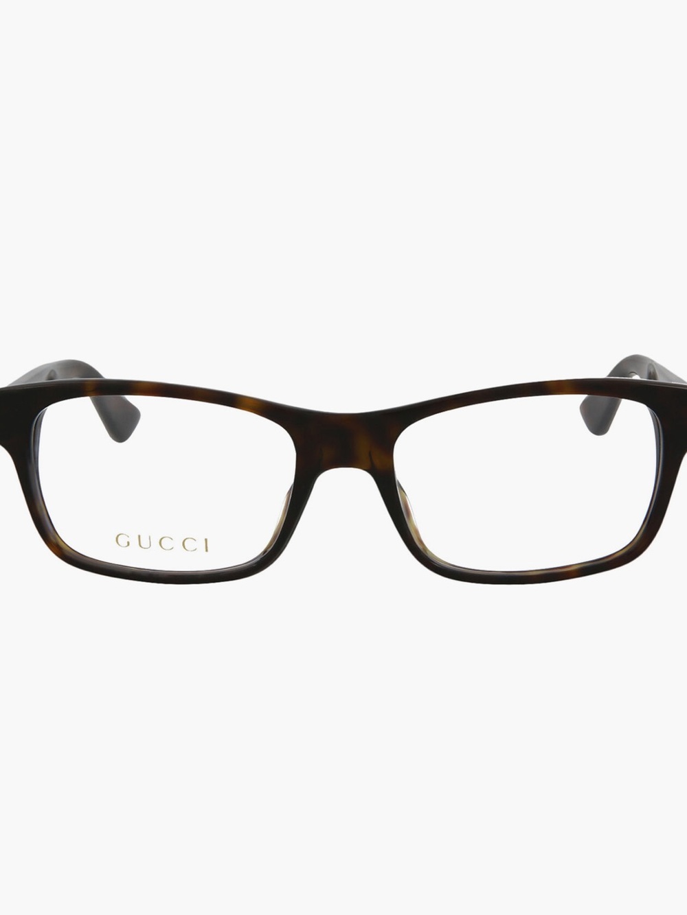 Gucci Tortoiseshell 53mm Rectangular Eyeglass Frames